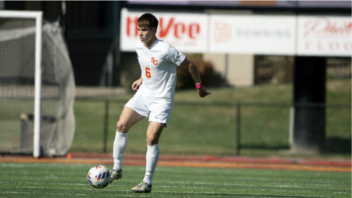 Sophomore Tate Downs. Downs scored the game-winner for the Storm in their 2-1 win over the Spartans.